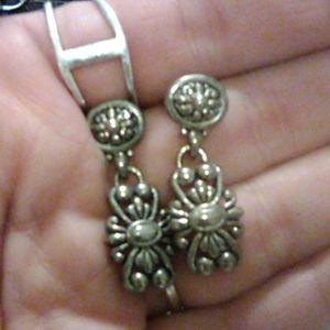 Silver earrings